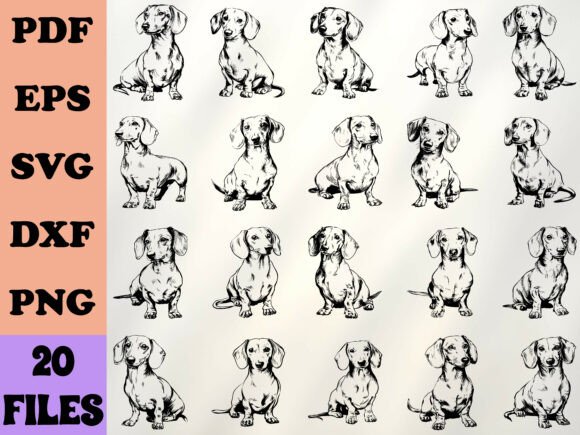 Download Dachshund Sausage Dog SVG Bundle - Usa Collection