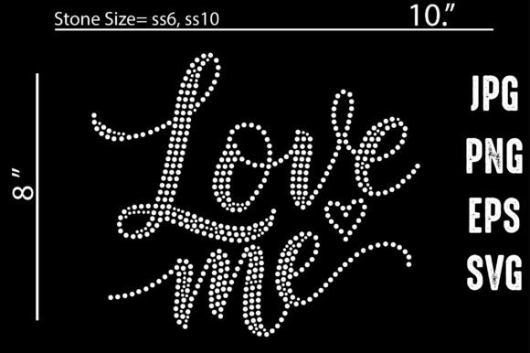 Download Love Me SVG Rhinestone Bundle - Love me svg Collection