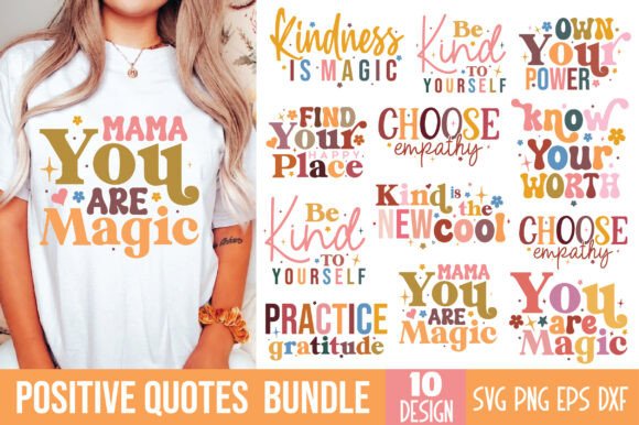 Download Kindness Bundle, Positive Quotes, SVG - Kindness Collection